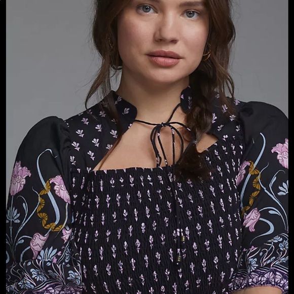 Anthropologie DASHA smocked, Midi dress - Picture 4 of 12